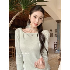 批发<b class='q'>春</b>季气质浪漫花朵修身显瘦百搭针织小衫(配可拆卸飘带)