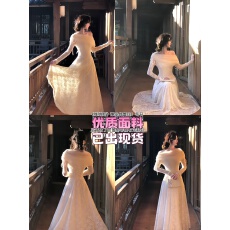 批发17号晚20点大Eees 冬日华尔兹 经典好版型系带氛围感<b class='q'>连衣裙</b>