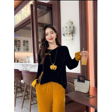 批发高级感<b class='q'>真丝</b>丝绒衬衫女2025早秋新款中式复古斜襟改良<b class='q'>旗袍</b>长袖上衣