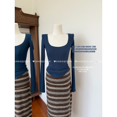 批发人棉260克纯欲性感<b class='q'>蕾丝</b>修身打底衫女早春新款后背镂空外穿上衣