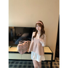 批发<b class='q'>日系</b>风格透视星星百搭蕾丝长袖蕾丝打底衫女早春内搭上衣网纱T恤