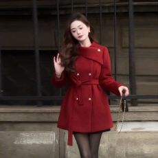 批发美拉德复古港风麂皮绒套装女秋季<b class='q'>短外套</b>时尚炸街高腰半身裙两件套