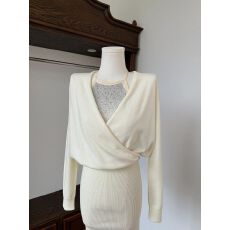 亮片挂脖纯欲背心设计感针织纯欲显瘦包臀连衣裙短裙