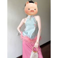 批发新中式<b class='q'>女装</b>国风复古高级感爆款挂脖上衣半身裙<b class='q'>套装</b>女2026夏季新款