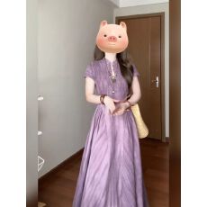 批发新中式国风旗袍2026新款夏季日常可穿气质高级感超好看紫色<b class='q'>连衣裙</b>