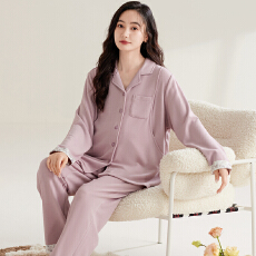 批发2025秋<b class='q'>冬</b>新款德绒月子服孕妇产后哺乳大码睡衣可外穿保暖家居服