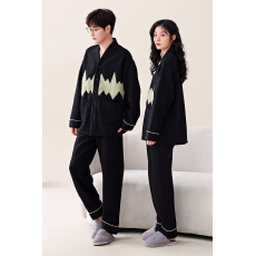 批发冬季空气棉夹层加厚睡衣2025新款情侣和服开胸套保暖家居服可外穿