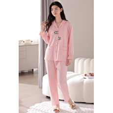 XLS2025秋冬纯棉双面月子服孕妇产后哺乳开胸睡衣家居服