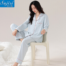 XLS2025秋冬纯棉双面月子服孕妇产后哺乳开胸睡衣家居服