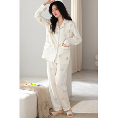 XLS2025秋冬纯棉双面月子服孕妇产后哺乳开胸睡衣家居服