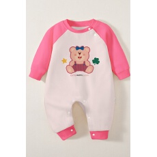 批发婴儿连春款男女卡通纯棉双面料新生儿满月百天连体衣