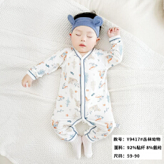 批发婴儿夏季薄款短袖连体衣新生儿宝宝爬服哈衣