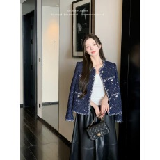批发女士小香风休闲重工亮片花纱粗花呢小香风外套<b class='q'>短</b>款高级感上衣秋冬