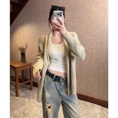 批发初墨女装2026秋新款毛衣<b class='q'>外套</b>针织开衫<b class='q'>百搭</b>气质外搭上衣长袖慵懒风