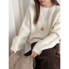 批发2026秋冬季新款软糯两面穿针织毛衣女韩版设计感后排扣内搭打底衫