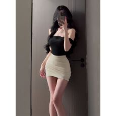 批发纯欲风显身材辣妹穿搭包臀短裙上衣2026<b class='q'>新款</b>女装早秋裙子两件套装