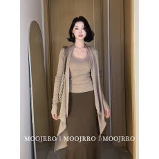 批发高级感<b class='q'>不规则</b>长袖薄款<b class='q'>开衫</b>女早秋季慵懒风外套小个子气质外搭上衣