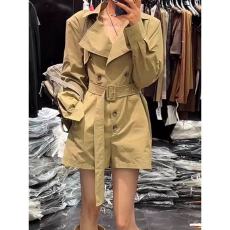 批发翻领风衣<b class='q'>连体裤</b><b class='q'>韩</b>版时尚气质<b class='q'>女</b>秋季新款设计感小众阔腿连身短裤子