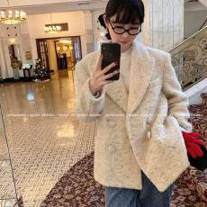 批发法式高级感名媛小香风毛呢外套女小个子休闲<b class='q'>小西装</b>2025秋冬新款