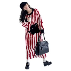 批发半边绒睡裙居家珊瑚绒<b class='q'>睡衣</b>女士冬季保暖加厚宽松2025新款中长款