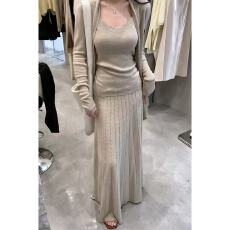 批发2025秋季<b class='q'>新款</b>女法式气质修身长袖针织开衫内搭吊带百搭高腰<b class='q'>半身裙</b>