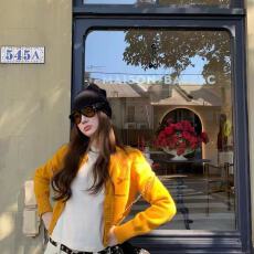 2025慵懒针织开衫上衣圆领短款宽松长袖新款毛衣气质外套温柔软糯