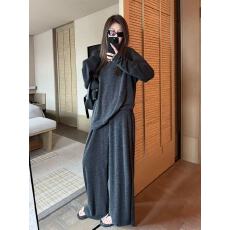 批发2025年新款洋气睡衣女长袖纯色女生<b class='q'>家居服</b>套装<b class='q'>纯棉</b>韩版宽松可外穿