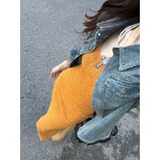 批发秋季新款内搭包臀针织吊带裙女气质连衣裙子搭配复古<b class='q'>牛仔</b>外套套装