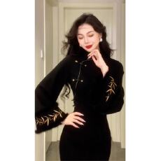 批发马甲2025新款今年流行爆款高端时髦洋气小香风黑色羊羔毛马夹套装