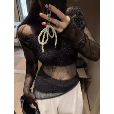 批发<b class='q'>镂空</b>小心机<b class='q'>针织衫</b>女2025秋冬季新款软糯修身时尚百搭通勤辣妹毛衣