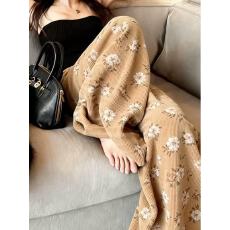 批发胖mm特<b class='q'>大码</b>300斤慵懒风时尚小众阔腿裤女冬季新款宽松显瘦休闲裤