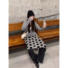 批发同款蕾丝屁帘2026正流行圆点半身围裙韩系高级撞色<b class='q'>半身裙</b>腰封