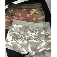 批发美式复古迷彩工装运动超短裤包臀<b class='q'>显瘦</b>外穿热裤