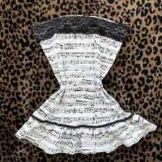 批发亚文化朋克摇滚音乐符印花抹胸<b class='q'>吊带</b><b class='q'>背心</b>个性气质ins辣妹修身上衣