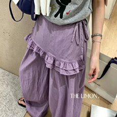 批发春夏<b class='q'>正品</b>绳束抽绳束设计两件套韩系夏季耳边休闲裤屁帘裤
