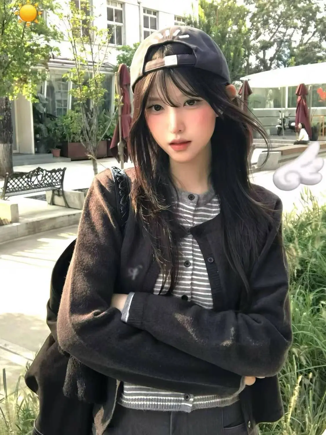 한국인기 레이어드 가디건 상세 이미지 1