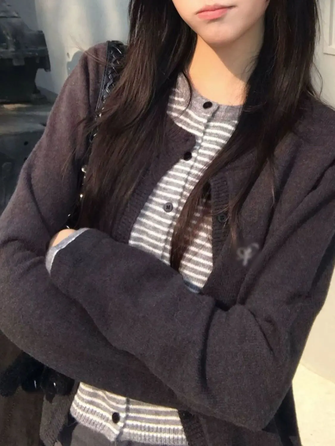 한국인기 레이어드 가디건 상세 이미지 4