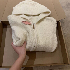 批发韩系摇粒绒连帽开衫女秋冬慵懒软糯加厚毛衣小个子小众羊羔毛<b class='q'>外套</b>