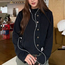 批发美式重磅做旧水洗连帽<b class='q'>卫衣</b>夹克男女早秋纽扣短款<b class='q'>开衫</b>复古感外套