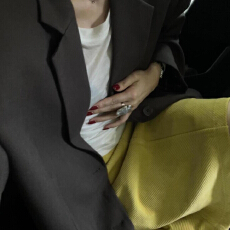 批发美式复古浅黄色灯芯绒半身裙女秋冬新款<b class='q'>百搭</b>休闲高品质加厚中裙