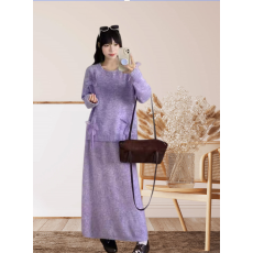 批发2025秋冬新款<b class='q'>韩版</b>立体花朵针织时尚宽松版孕妇两件套装