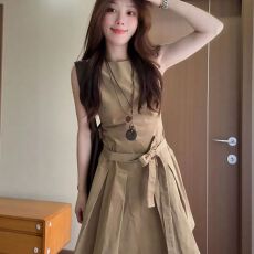 批发法式气质<b class='q'>背心</b>连衣裙子女秋季2025新款高级感早秋韩系穿搭一整套装