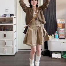 批发法式气质背心连衣裙子女<b class='q'>夏</b>季2025新款高级感早秋韩系穿搭一整套装