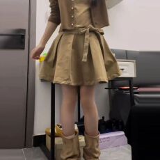 批发法式气质<b class='q'>背心</b>连衣裙子女秋季2025新款高级感早秋韩系穿搭一整套装