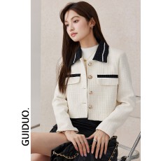 批发洋气小香风短款西装外套女春秋2025新款时尚减龄<b class='q'>女士</b><b class='q'>西服</b>秋装上衣