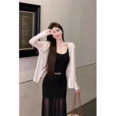 批发度假风浅绿色吊带连衣裙女<b class='q'>夏季</b>修身网纱拼接长裙性感包臀鱼尾裙子