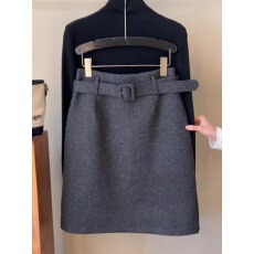 批发已出大货冬季毛呢半身裙直筒包臀裙中裙五分裙显瘦加厚呢子裙一步