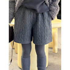 批发已出大货麻花五分加绒羊毛裤女冬2025新款加厚休闲阔腿靴裤<b class='q'>打底</b>裤