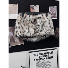 批发已出大货 长毛·白色霜染·冬辣妹绑带豹纹仿皮草<b class='q'>短裙</b>半身裙女