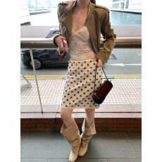 批发已出大货 白色亮片波点高腰半身裙女春季法式蕾丝边纯欲包臀短裙